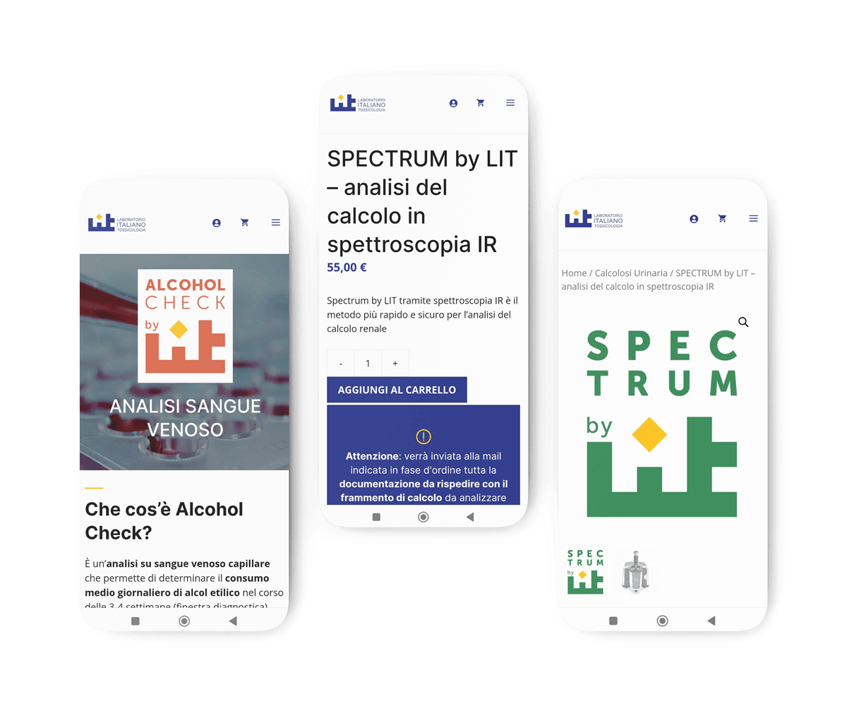 E-commerce per test diagnostic