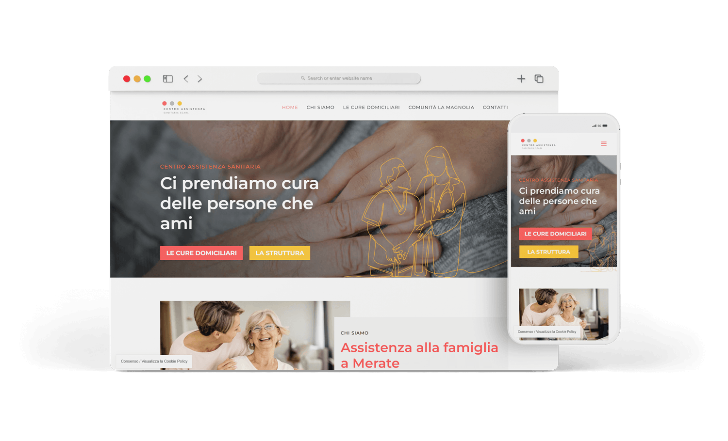 Sito web istituzionale per Centro Assistenza Sanitaria