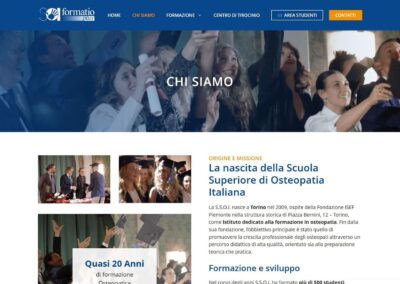 Rifacimento sito web SSOI Formatio Plus