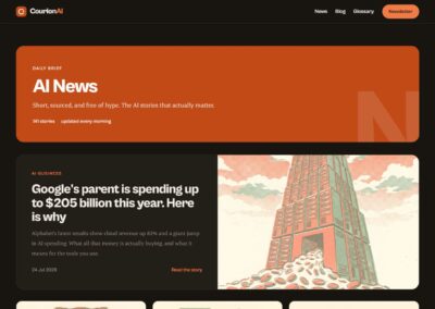 Sito web blog CourionAI
